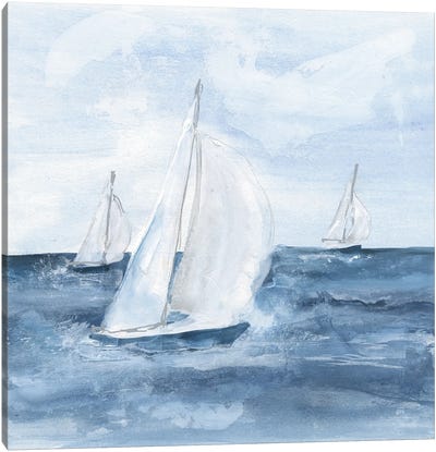 Sailboats V Canvas Art Print - Chris Paschke