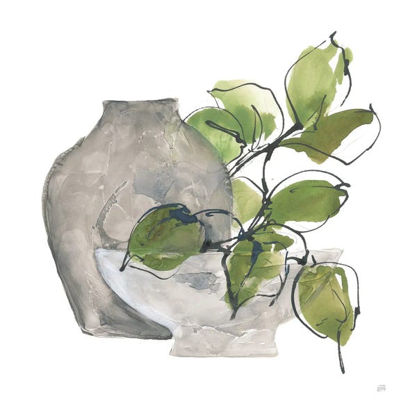 Tropical Living Room: Two Vases II by Chris Paschke