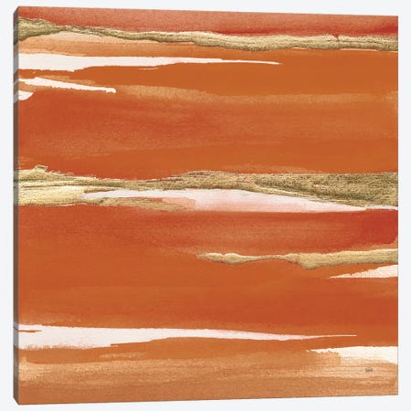Gilded Mandarin I Burnt Orange Canvas Print #CPA36} by Chris Paschke Art Print