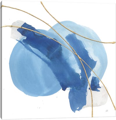 Serenity Mirage II Canvas Art Print - Blue Abstract Art