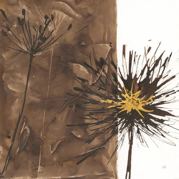 Japandi: Gilded Thistle I by Chris Paschke