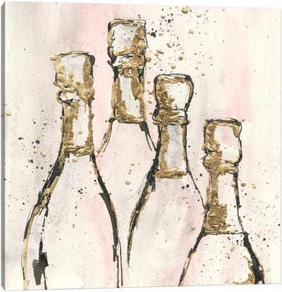 Champagne Is Grand II Canvas Art Print - Seasonal Glam