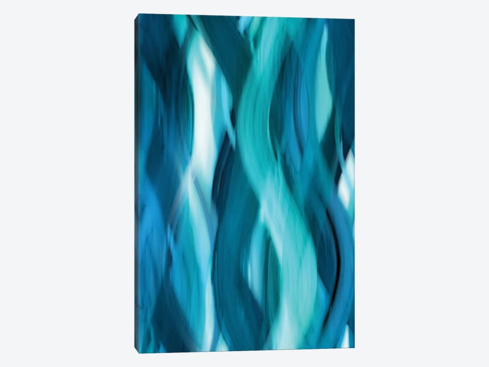 Aqua Flow by Annie Campbell 1-piece Canvas Print