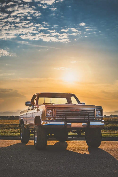 1974 Gmc 15 Hundred Sierra Grande by Christopher Thomas wall art