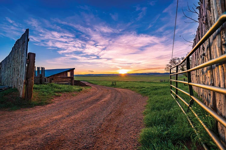 Wyoming Ranchland Sunrise by Christopher Thomas wall art