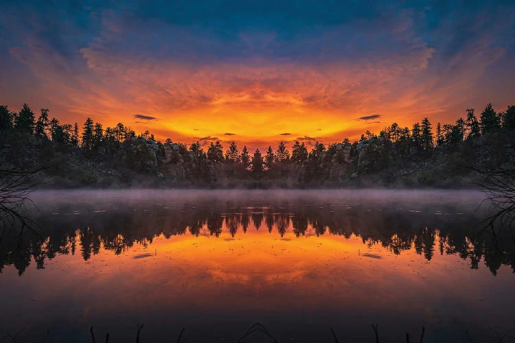 Diamond Lake Mirrored Sunset