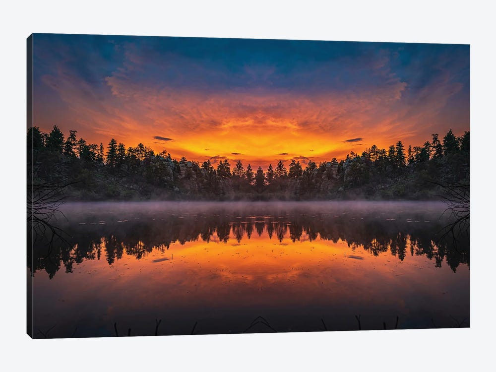 Diamond Lake Mirrored Sunset by Christopher Thomas 1-piece Art Print