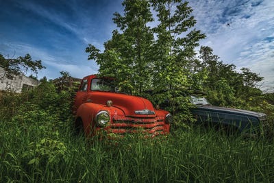 Retired Chevy Trucks by Christopher Thomas metal wall art