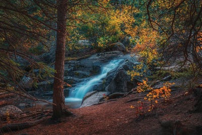 Disappointment Falls In Autumn by Christopher Thomas metal wall art