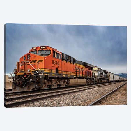 BNSF Engines At Rest Canvas Print #CPH26} by Christopher Thomas Canvas Print