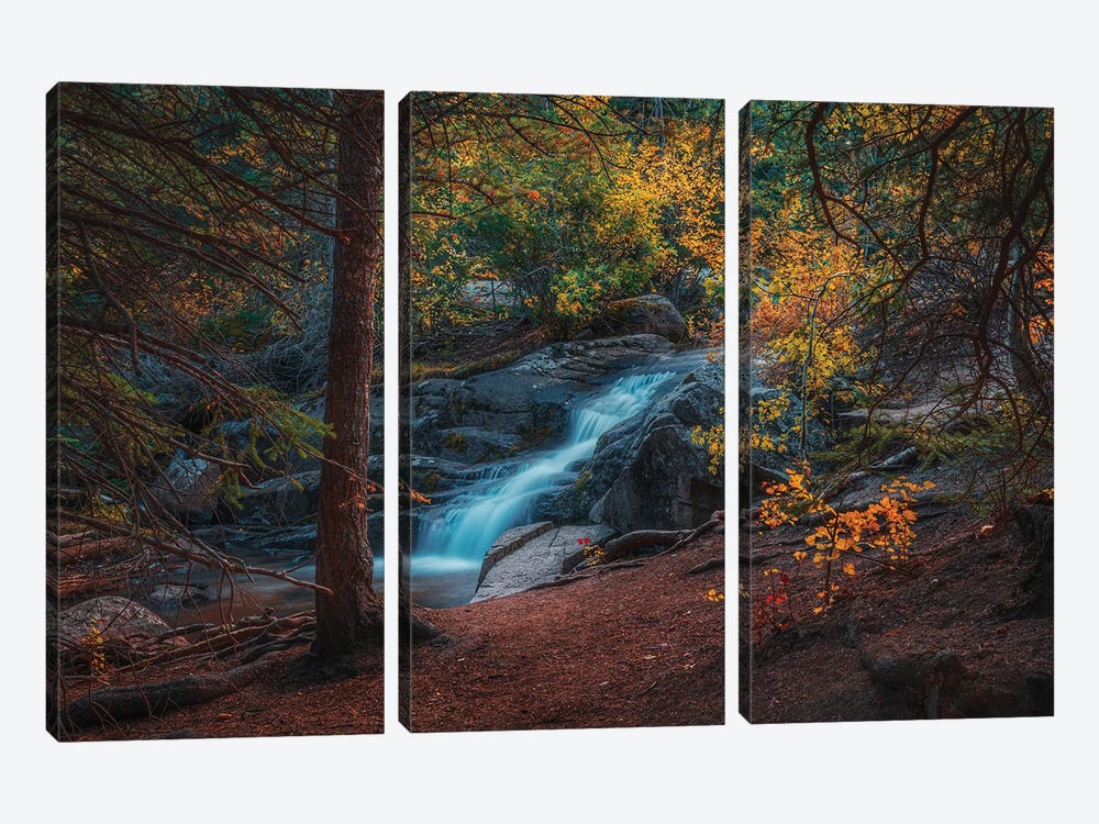 Disappointment Falls In Autumn by Christopher Thomas 3-piece Canvas Wall Art