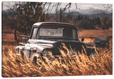 Dad's Old Chevrolet Canvas Art Print - Christopher Thomas