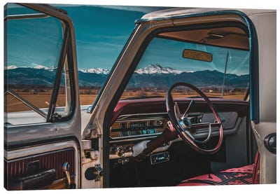 Dashboard Views Of The Rockies Canvas Art Print - Christopher Thomas