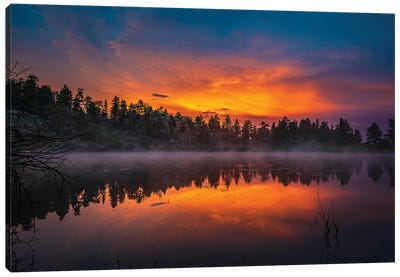 Diamond Lake Sunset Canvas Art Print - Christopher Thomas