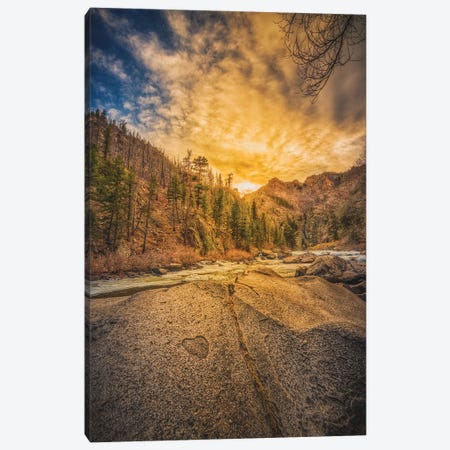 Golden Canyon Glow Canvas Print #CPH4} by Christopher Thomas Canvas Wall Art