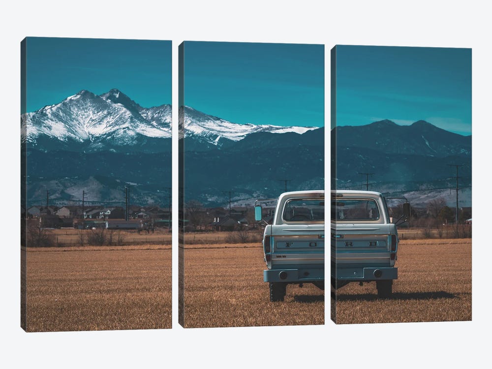 Farm Truck In A Field by Christopher Thomas 3-piece Art Print