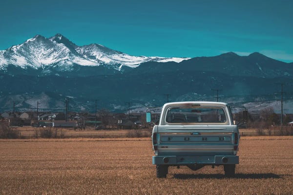Farm Truck In A Field