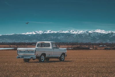 Front Range Farm Truck by Christopher Thomas framed canvas print