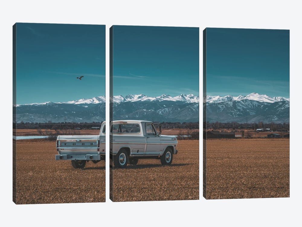 Front Range Farm Truck by Christopher Thomas 3-piece Canvas Wall Art