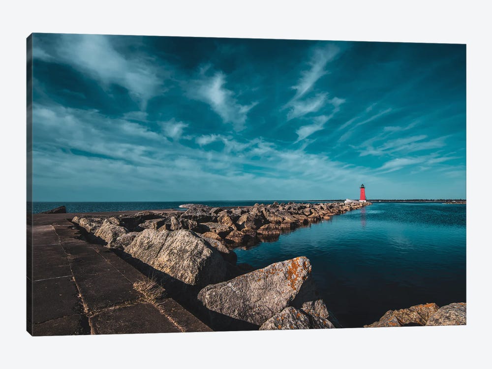 Manistique East Breakwater Light by Christopher Thomas 1-piece Canvas Print