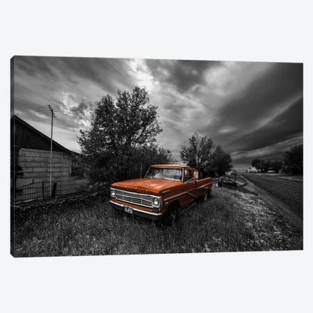 Ol' Red Ford Truck Canvas Print #CPH95} by Christopher Thomas Canvas Art