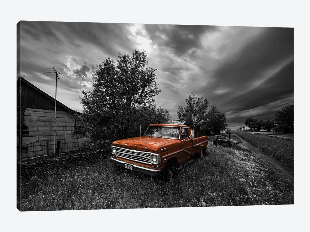 Ol' Red Ford Truck by Christopher Thomas 1-piece Canvas Wall Art