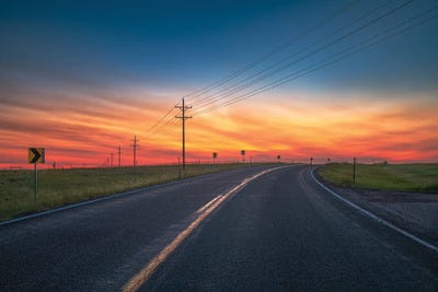 Open Road Sunset by Christopher Thomas canvas print