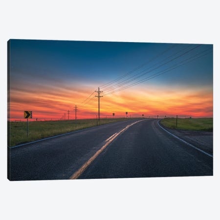 Open Road Sunset Canvas Print #CPH96} by Christopher Thomas Canvas Wall Art