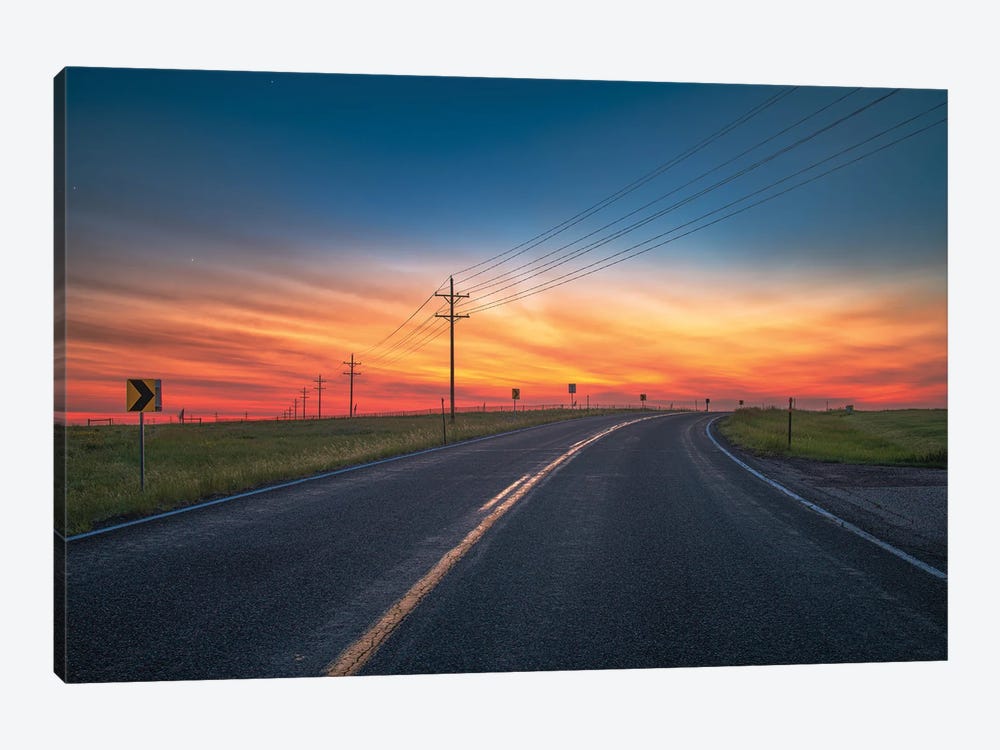 Open Road Sunset by Christopher Thomas 1-piece Art Print