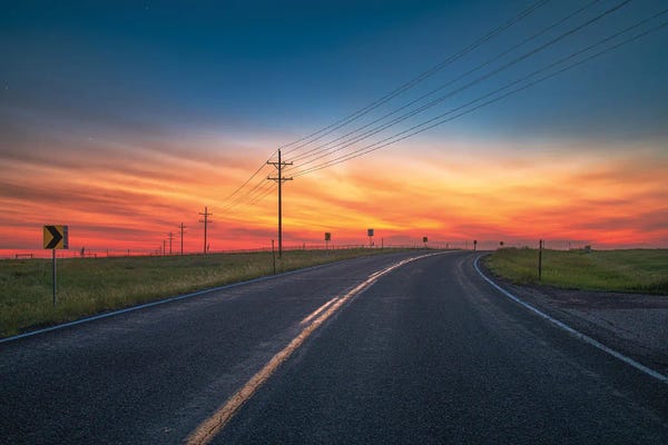 Open Road Sunset