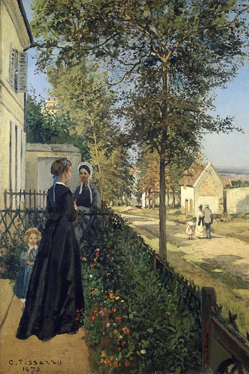 The Conversation, Louveciennes, 1870