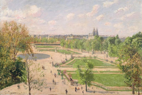 City Parks: The Garden Of The Tuileries On A Spring Morning by Camille Pissarro