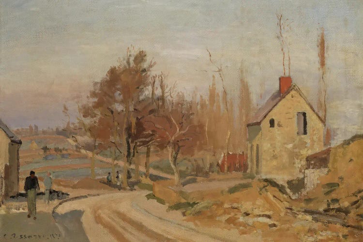 The Road To Osny At Pontoise, Hoar Frost, 1873