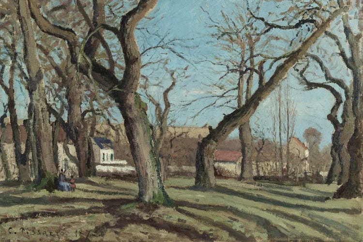 Chestnut Woods At Louveciennes (1872)