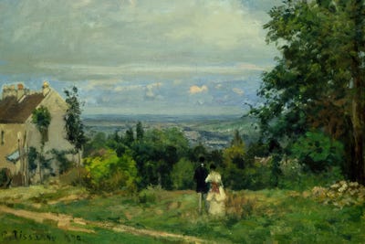 View From The Versailles Road, Louveciennes, 1870 by Camille Pissarro canvas print