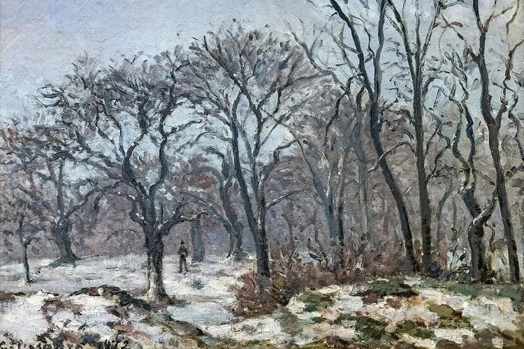Chestnut Woods In Winter, Louveciennes