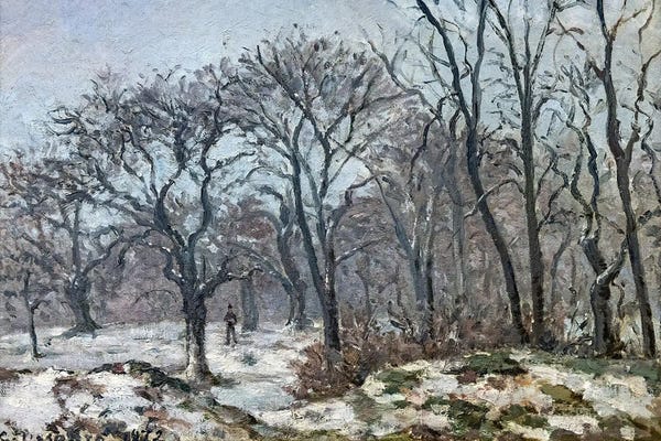 Chestnut Woods In Winter, Louveciennes