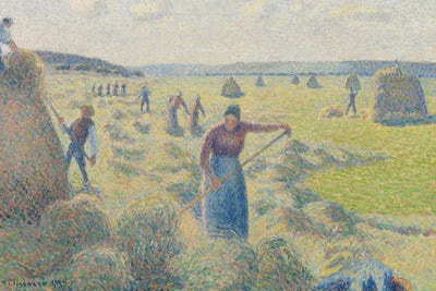 Het Hooien, Éragny by Camille Pissarro canvas print