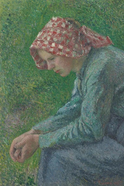 Camille Pissarro: A Seated Peasant Woman - 1983.7.13 - Yale University Art Gallery by Camille Pissarro