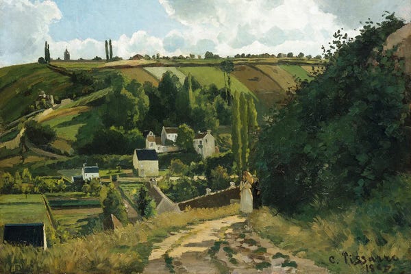 Camille Pissarro: Jalais Hill, Pontoise by Camille Pissarro