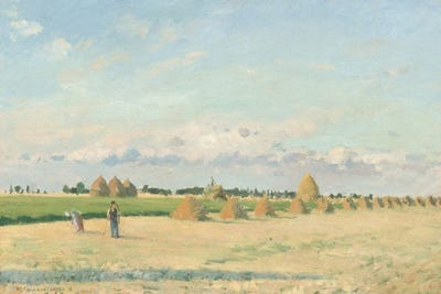 Landscape, Ile-De-France by Camille Pissarro canvas print