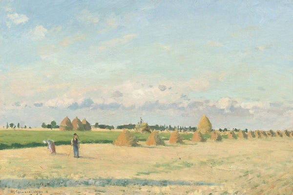 Camille Pissarro: Landscape, Ile-De-France by Camille Pissarro