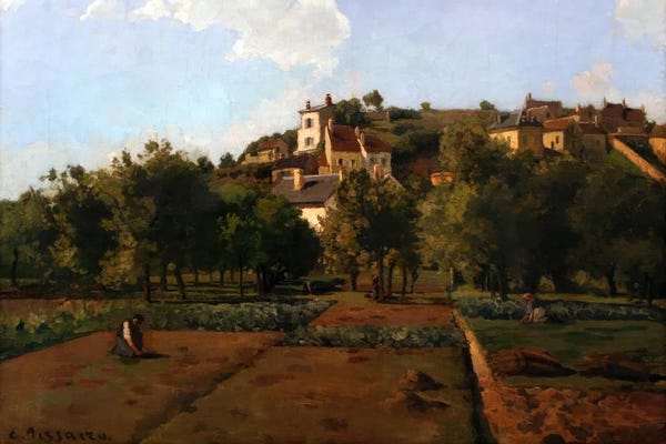 Camille Pissarro: Le Gardin De Mauboisson, Pontoise by Camille Pissarro