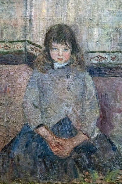 Camille Pissarro - Acrylic Wall Art: Portrait Of Felix In A Skirt by Camille Pissarro