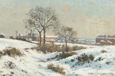 Snowy Landscape At South Norwood by Camille Pissarro canvas print