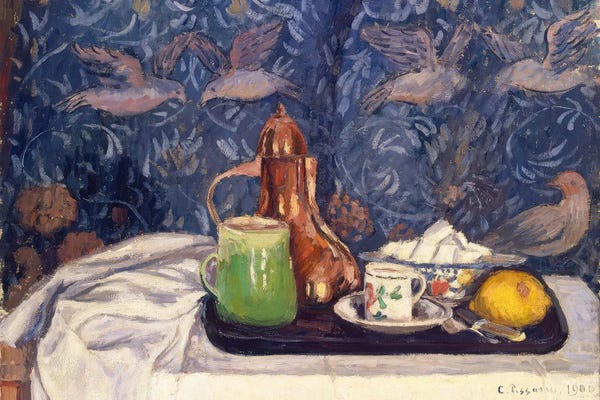 Camille Pissarro: Still Life With A Coffeepot, 1900 by Camille Pissarro