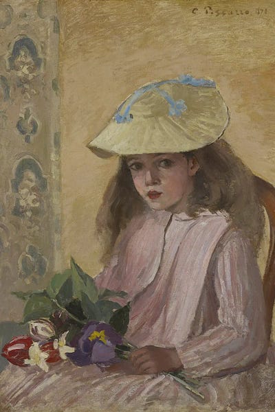 Camille Pissarro: The Artist's Daughter by Camille Pissarro