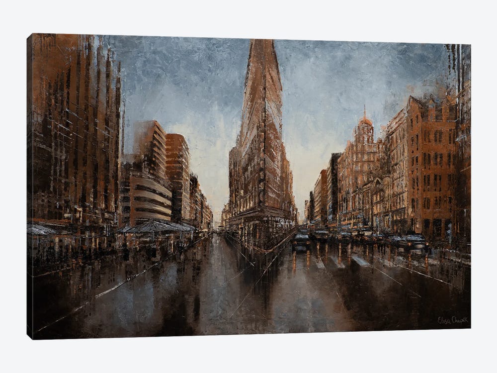 Corners Of New York by Elisa Chupik 1-piece Canvas Artwork