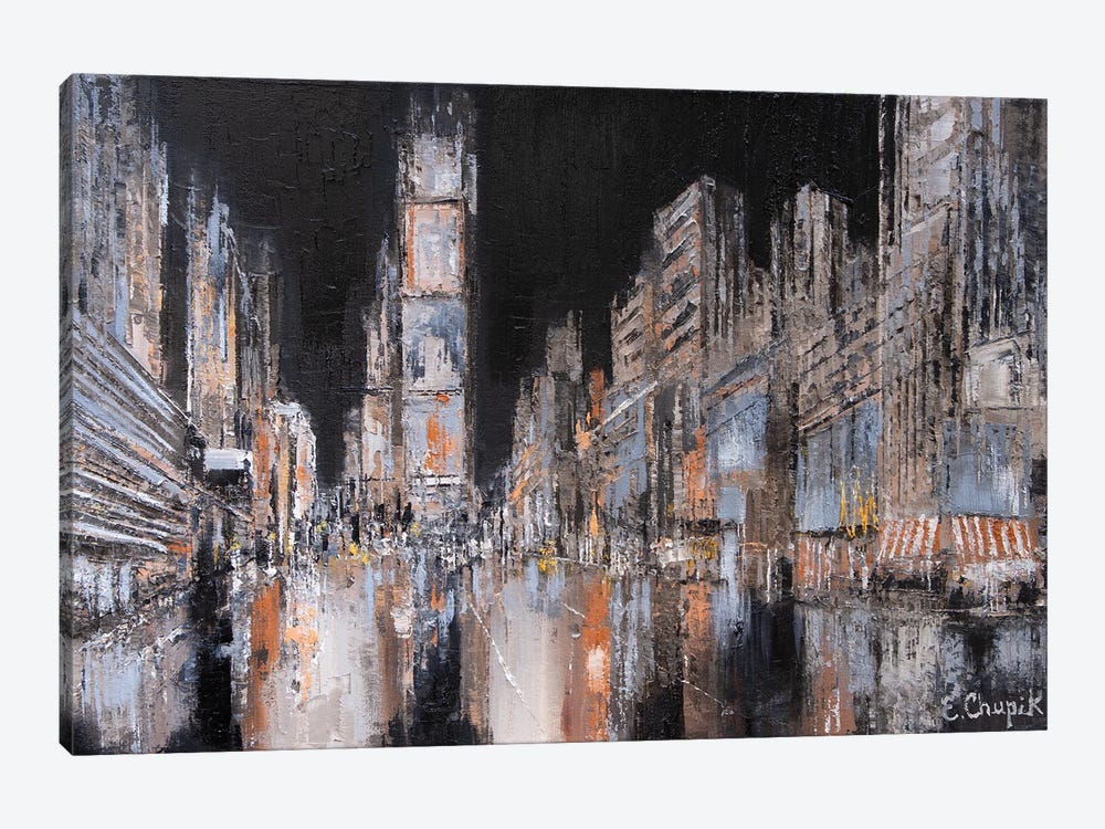 Times Square II by Elisa Chupik 1-piece Canvas Art Print