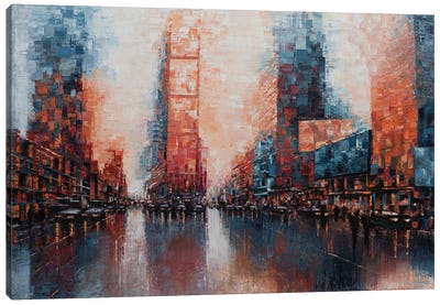 Times Square III Canvas Art Print - Elisa Chupik